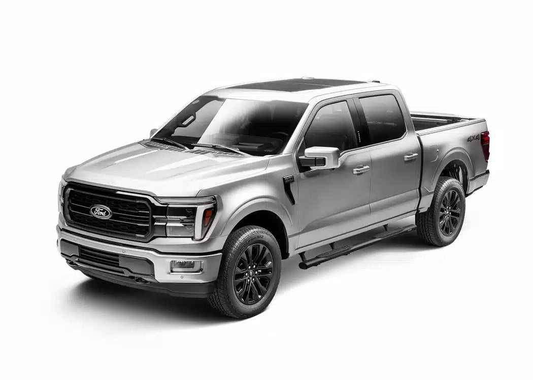 Go Rhino 4" 1000 Series Black Nerf Bars - 2004-2015 Nissan Titan — view 4