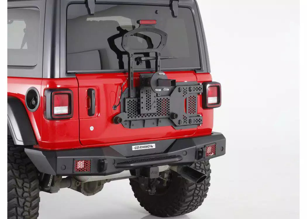 Go Rhino Rockline Body Mount Spare Tire Carrier - 2018-2026 Jeep Wrangler JL — view 2
