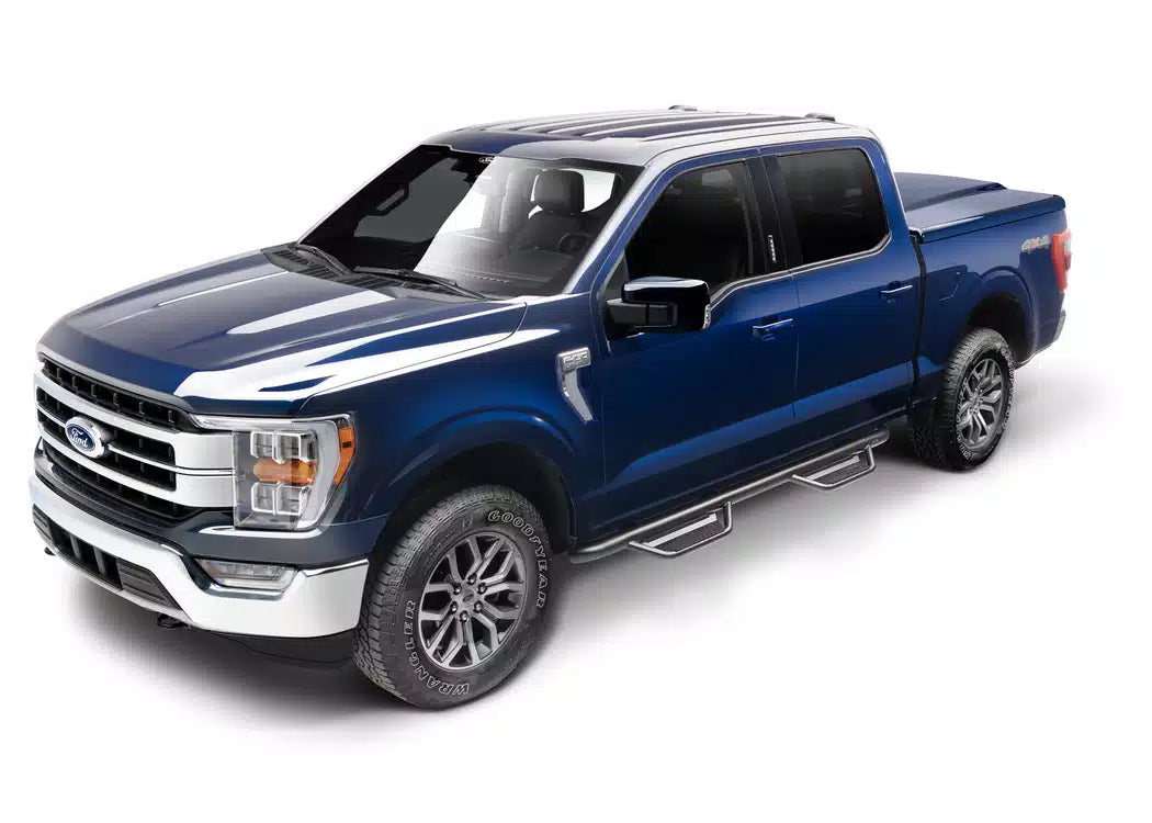 N-Fab Textured Black Cab Length Podium Steps - 2005-2021 Nissan Frontier — view 7