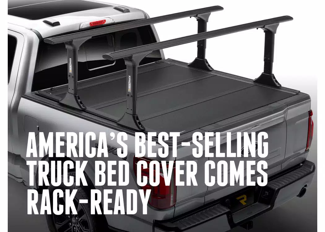 RealTruck BAKFlip MX4 TS (GEN 3) Hard Folding Tonneau Cover w/ T-Slot Rails - 2017-2026 Honda Ridgeline — view 3