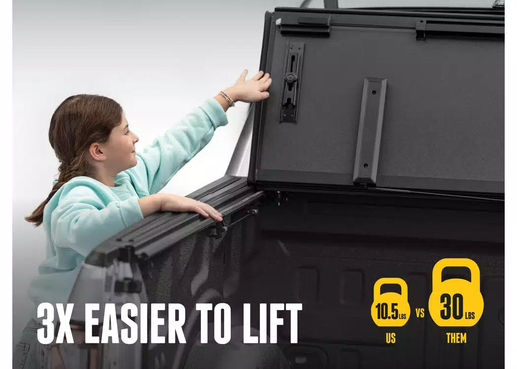 RealTruck BAKFlip MX4 EZ-Lift Hard Folding Tonneau Cover - 2020-2026 Jeep Gladiator — view 4