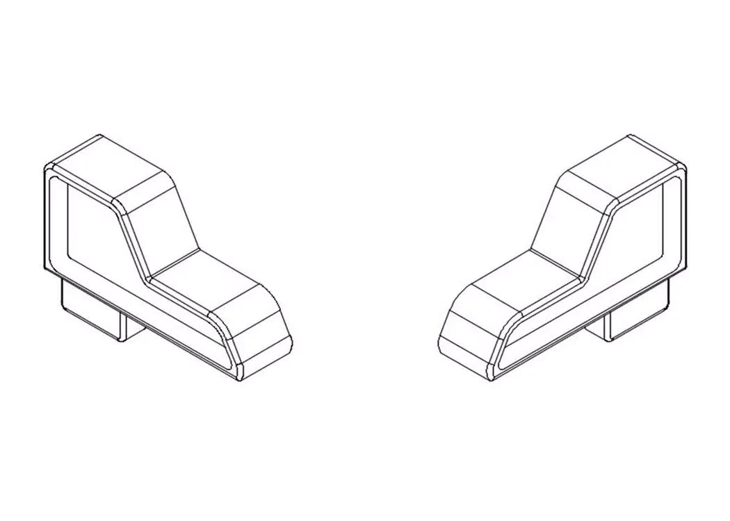 Roll-N-Lock Replacement Handle Flange Caps - M & A-Series — view 3