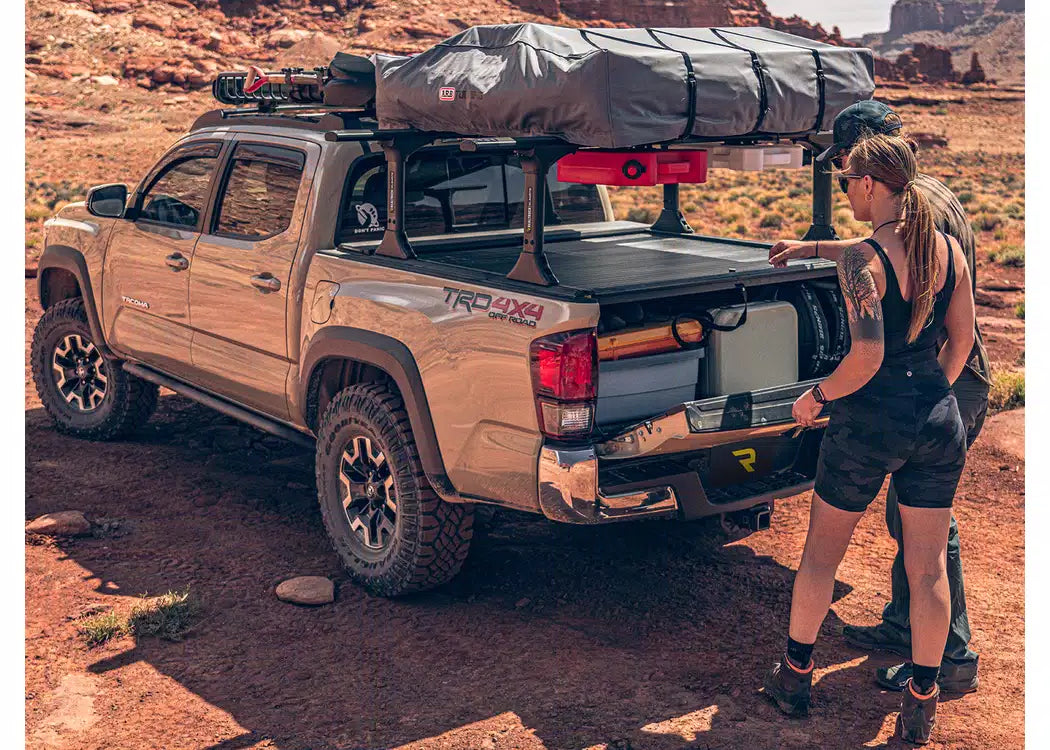 RealTruck Roll-N-Lock A-Series XT Manual Retractable Tonneau Cover w/ T-Slot Rails - 2016-2023 Toyota Tacoma — view 5