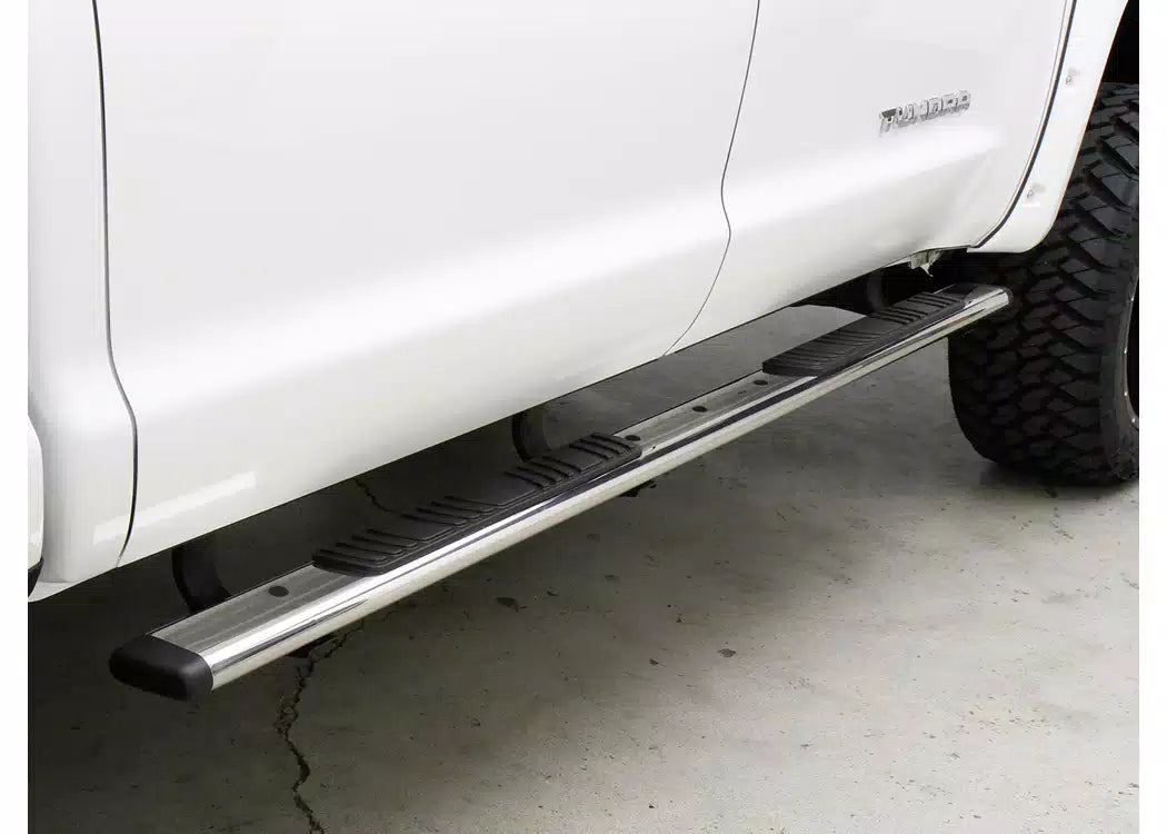 Go Rhino 5" OE Xtreme Low Profile Stainless SideSteps - 2004-2015 Nissan Titan — view 2
