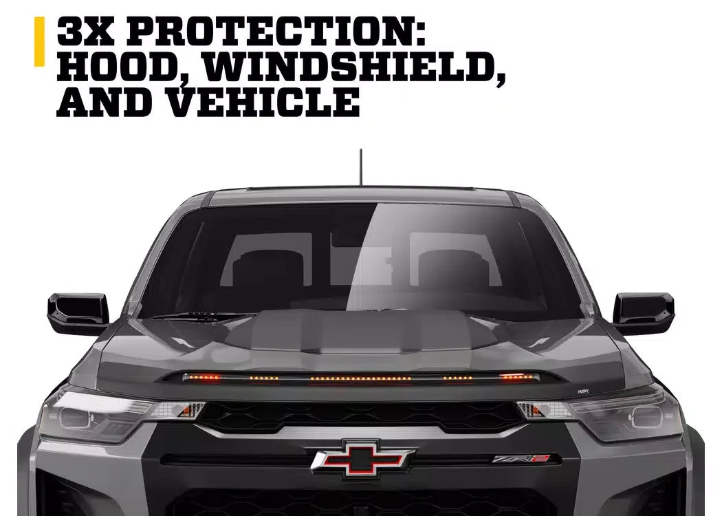 Husky Liners Aeroskin Lightshield PRO Hood Protector - 2007-2018 Jeep Wrangler JK — view 4