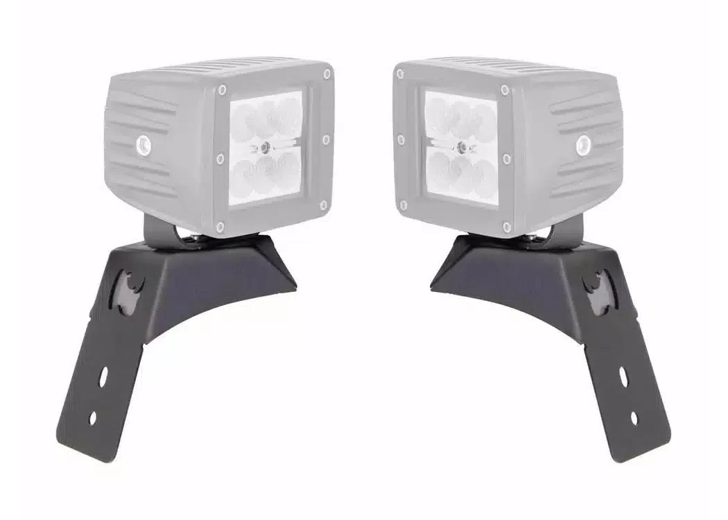 RealTruck LED Hood Latch Light Mounts - 2018-2026 Jeep Gladiator, Jeep Wrangler JL