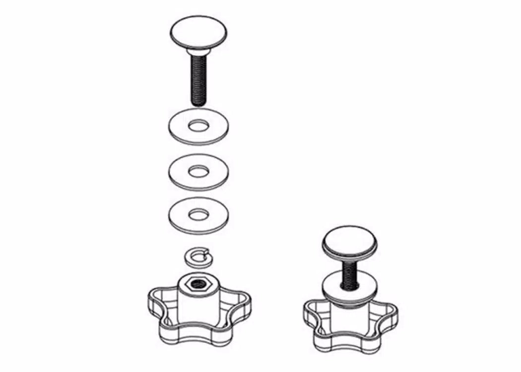 BAKFlip Replacement Elevator Bolts & Knobs