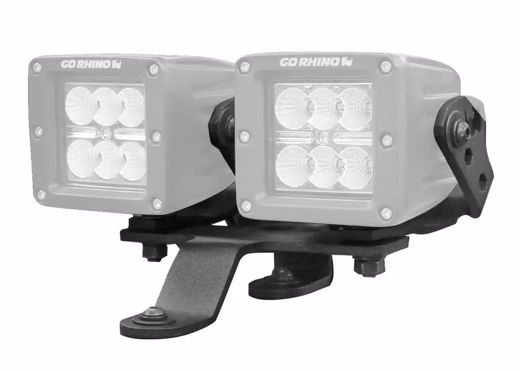 RealTruck Windshield Cowl Light Mounts - 2018-2026 Jeep Gladiator, Jeep Wrangler JL