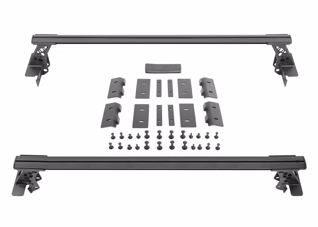 RealTruck Go Rhino XRS Cross Bars for Mid-Sized Truck Beds w/o Tonneau Cover - 2005-2026 Jeep Gladiator, Nissan Frontier — view 3