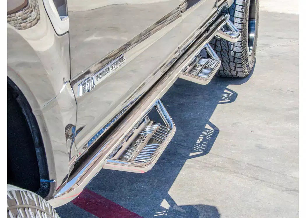 N-Fab Stainless Steel Bed Access Podium Steps - 2010-2018 Ram 2500, Ram 3500 — view 4