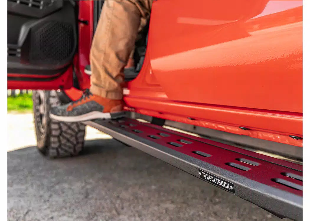 Go Rhino RB20 Slim Textured Black Running Boards - 2007-2018 Jeep Wrangler JK — view 7
