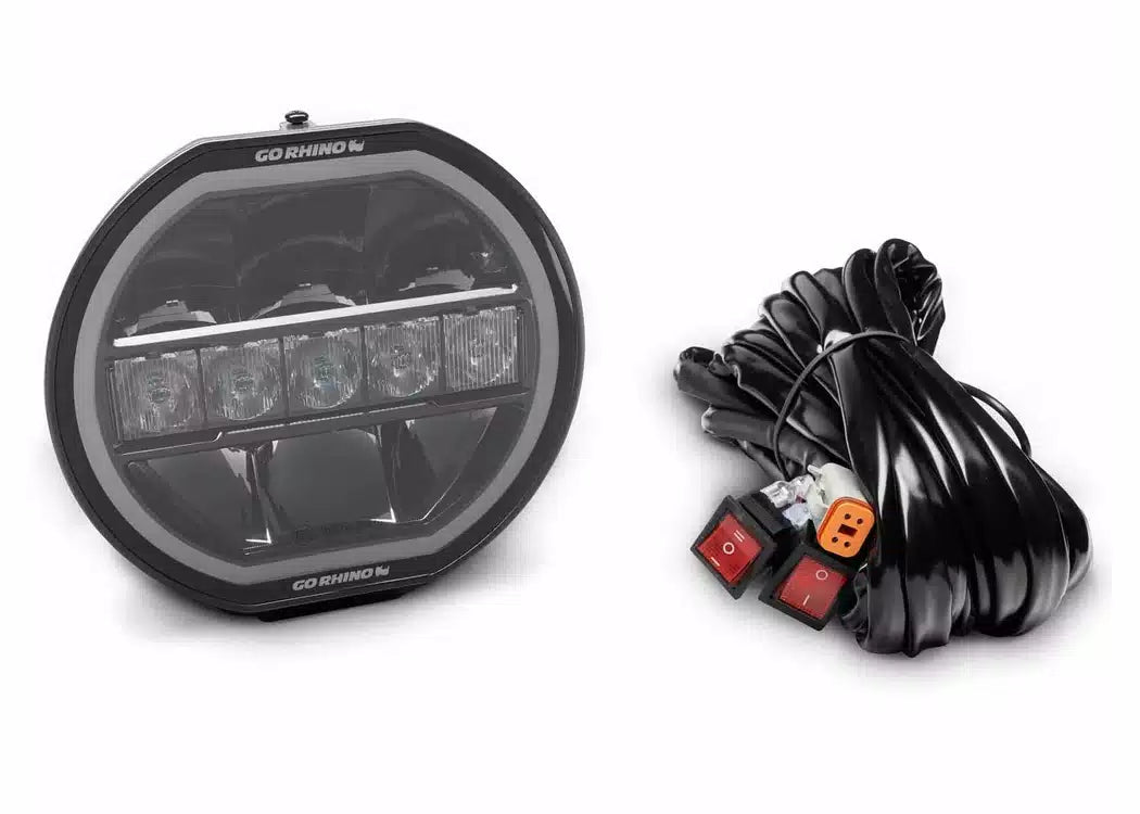 RealTruck Xplor Blackout Series Maxline Hi/Low LED Round Light — view 6