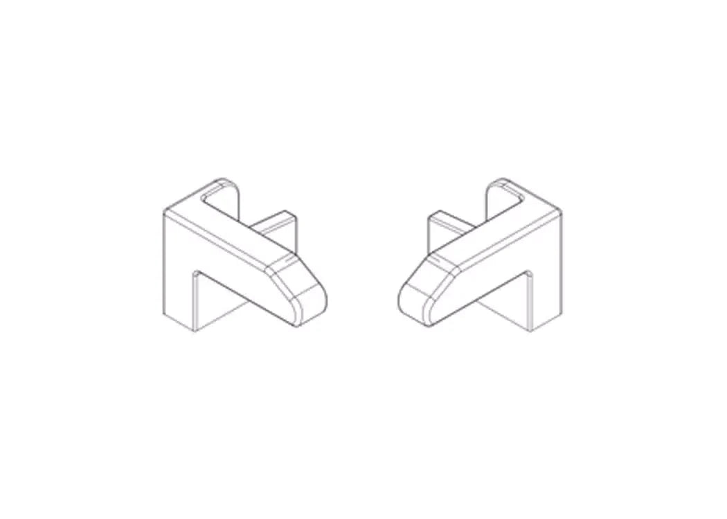 Roll-N-Lock Replacement Handle Flange Caps - 2026+ Handle — view 2