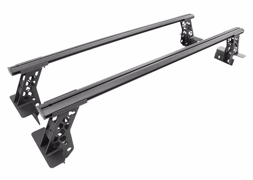 RealTruck Go Rhino XRS Cross Bars for Mid-Sized Truck Beds w/o Tonneau Cover - 2005-2026 Jeep Gladiator, Nissan Frontier — view 2