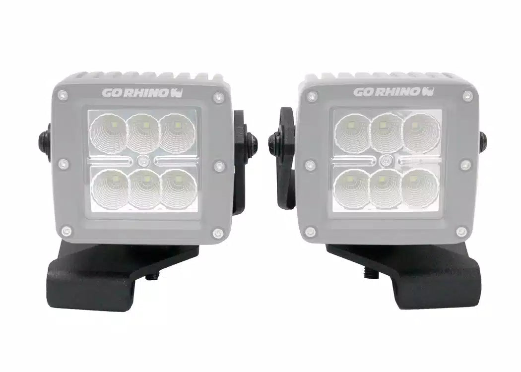 RealTruck Center Hood Light Mounts - 2018-2026 Jeep Wrangler JL, Jeep Gladiator — view 3