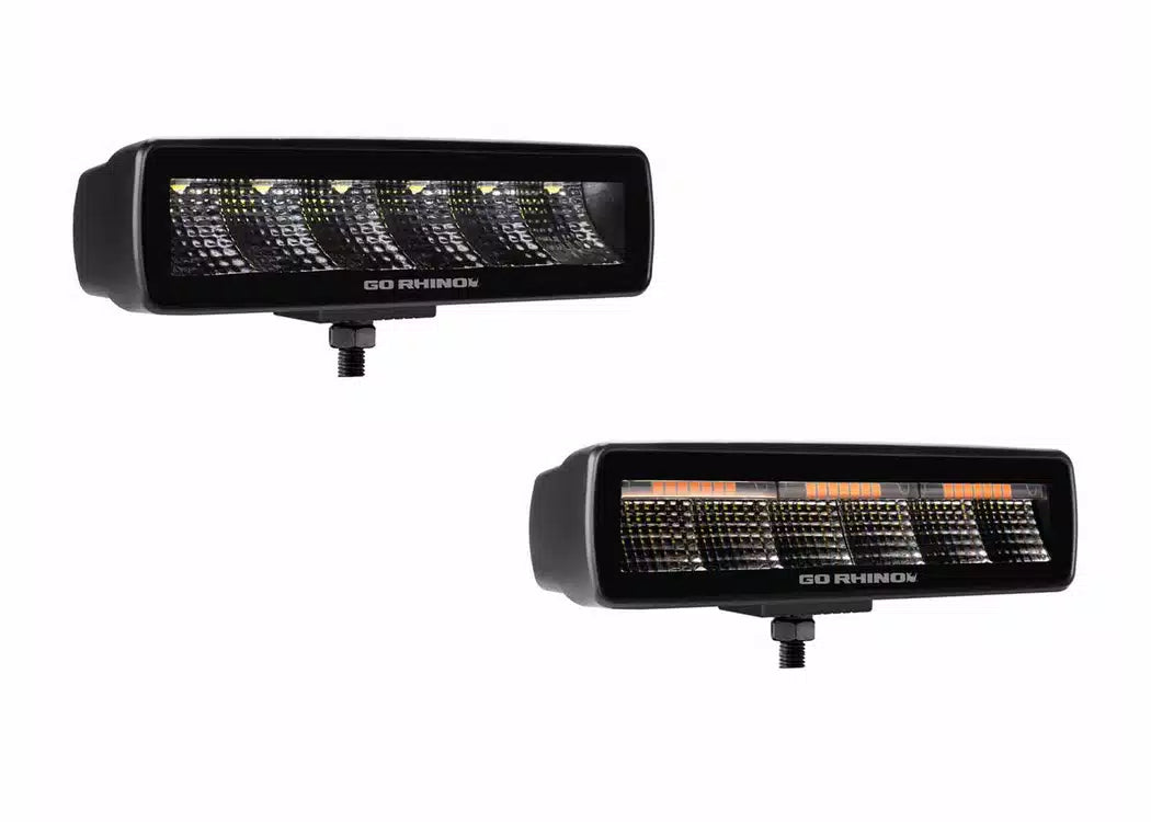 RealTruck Xplor Blackout Series Sixline LED Lights with Amber Accent