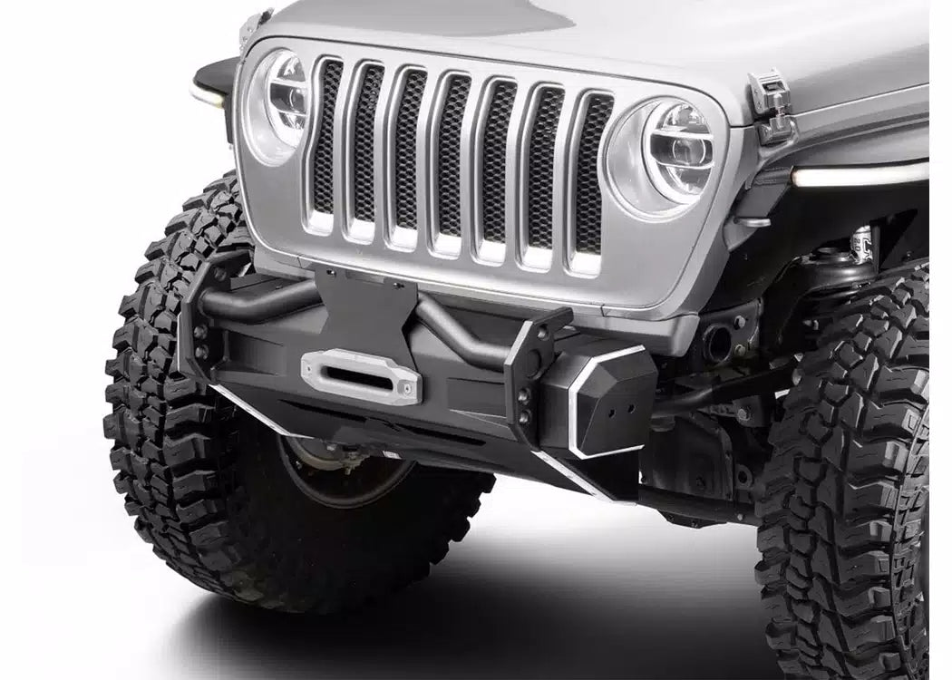 RealTruck Halo Stubby Front Bumper - 2018-2025 Jeep Gladiator, Jeep Wrangler JL