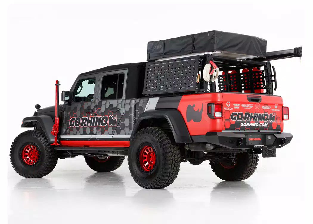 RealTruck Go Rhino XRS Overland Xtreme Bed Rack - 2005-2021 Nissan Frontier — view 4