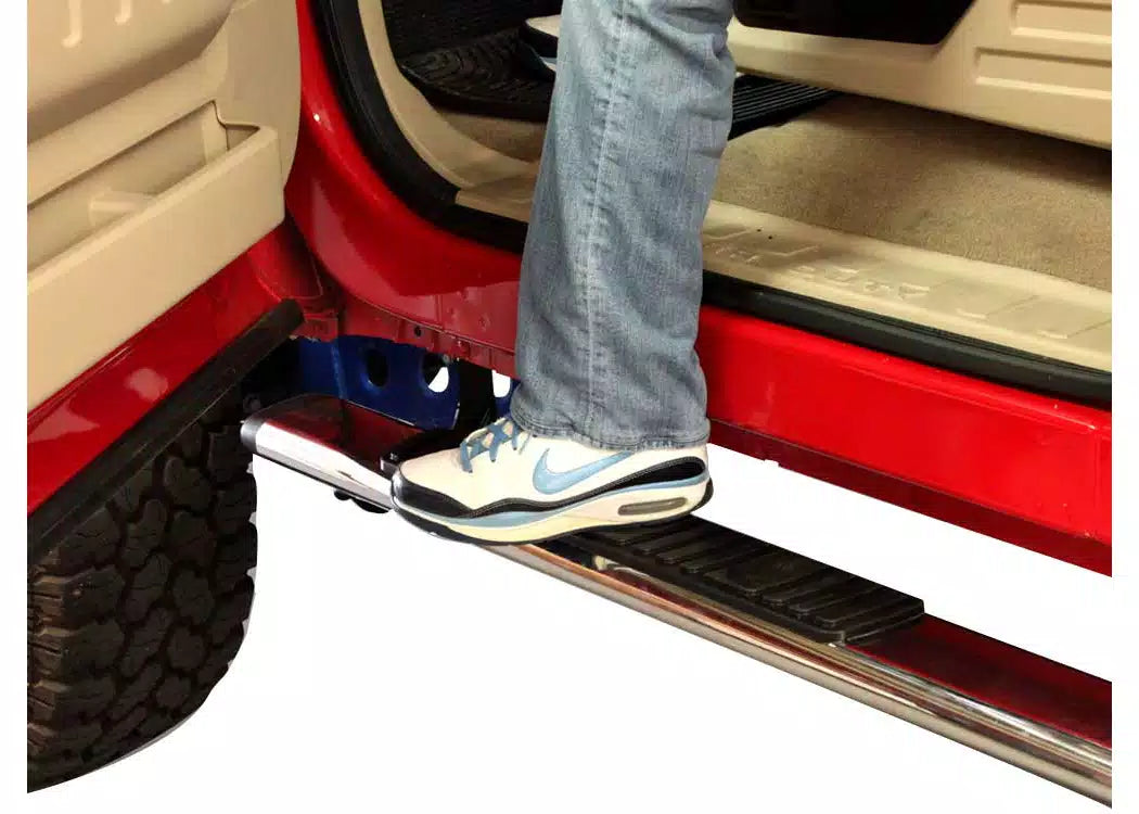 Go Rhino 5" O.E. Xtreme Oval Low Profile Polished Side Bars - 2005-2026 Nissan Frontier — view 4