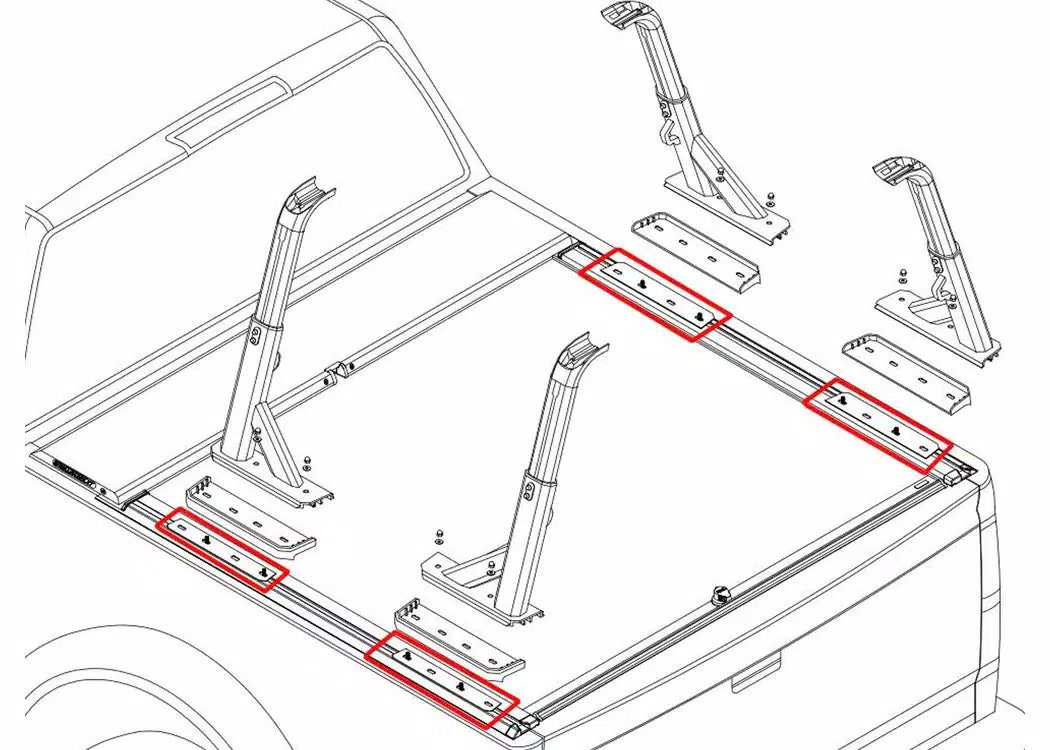 Roll-N-Lock Yakima Overhaul HD Adapter Kit — view 2