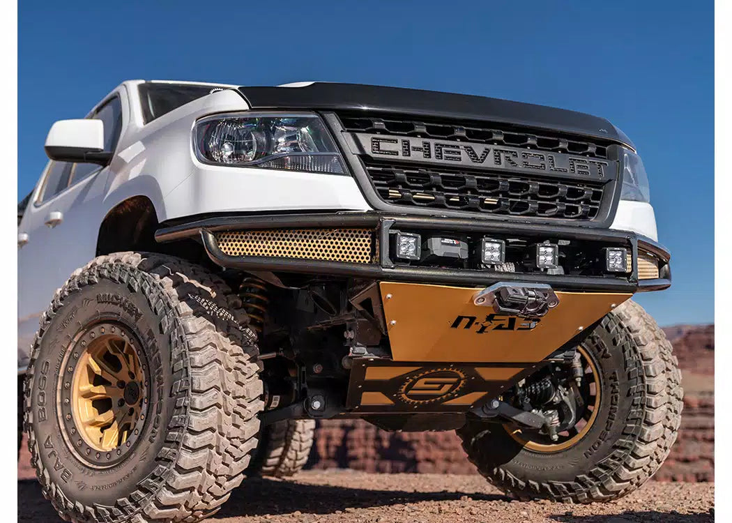 N-Fab M-RDS Gloss Black PreRunner Front Bumper - 2014-2021 Toyota Tundra — view 3
