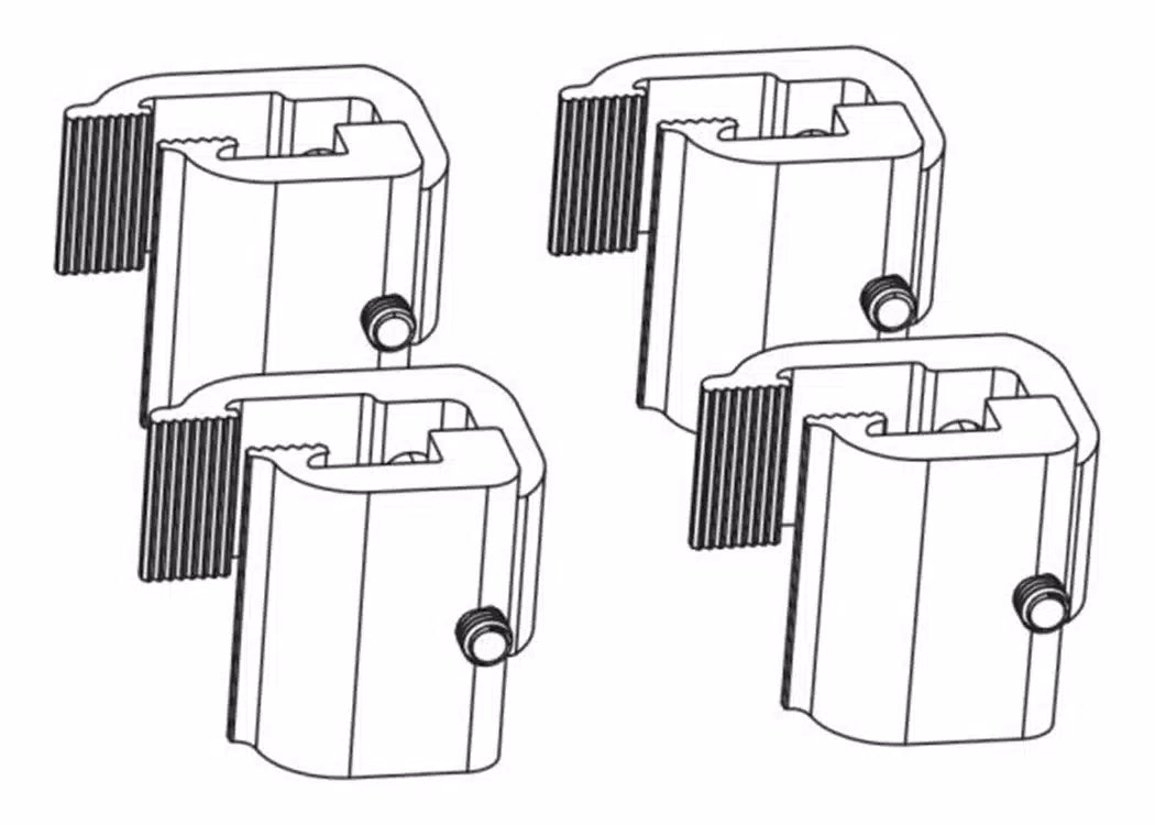 Retrax Replacement MX Clamp and Hardware Kit - 2004-2023 Nissan Titan, Nissan Titan XD
