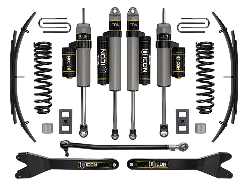 ICON 2023-2025 Ford F-250/F-350 Super Duty 4WD, Gas, 2.5" Lift, Stage 3 Suspension System w/ Radius Arms and Expansion Packs
