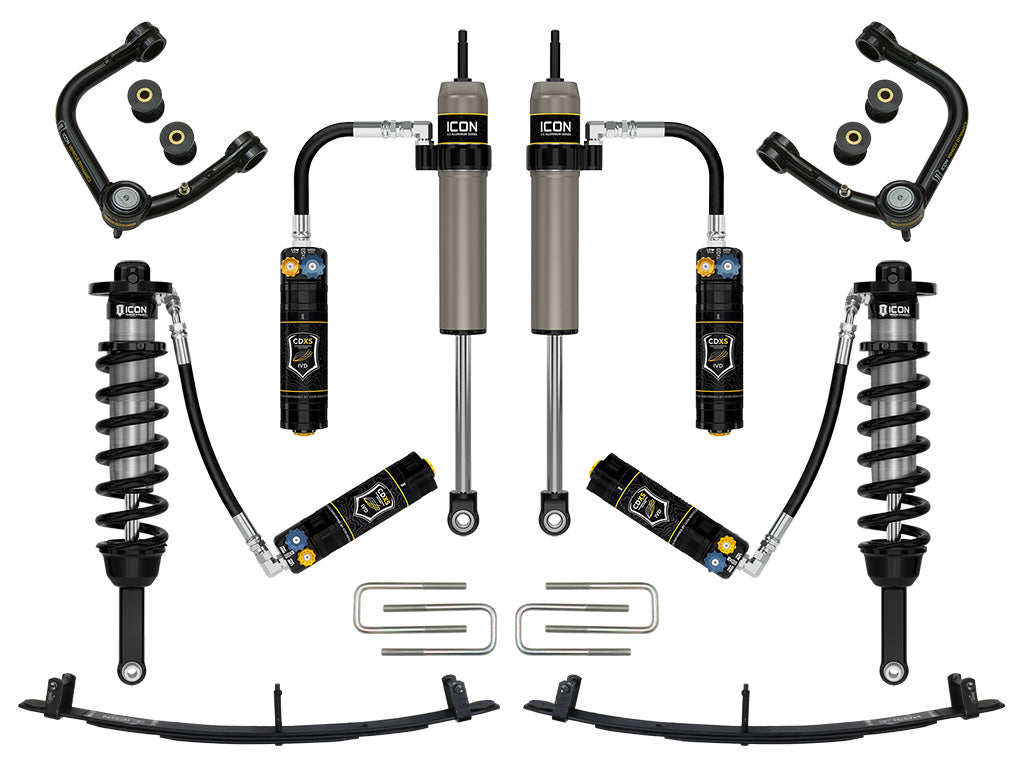 ICON 2005-2015 Toyota Tacoma 0-3.5" Lift/2016-2023 Tacoma 0-2.75" Lift, Stage 6 Suspension System, Tubular, CDCV