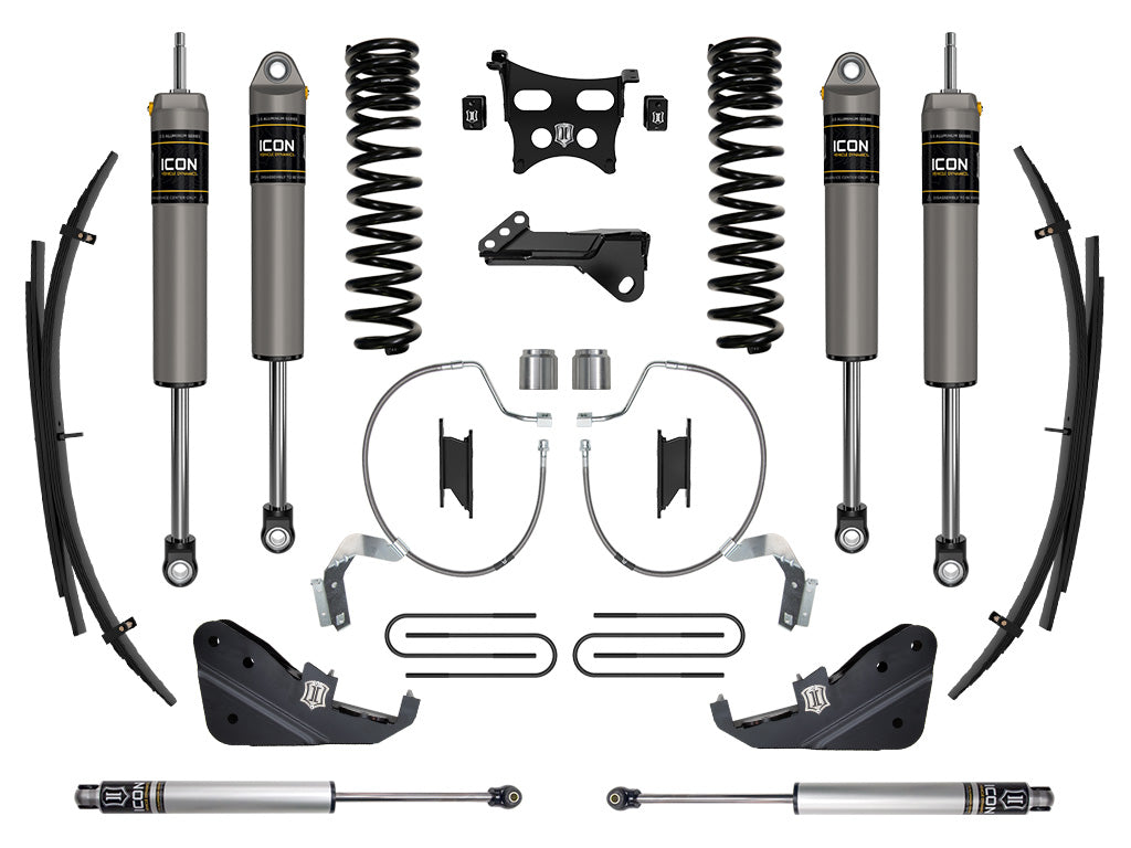 ICON 2023-2025 Ford F-250/F-350 Super Duty 4WD, Gas, 4.5" Lift, Stage 3 Suspension System w/ Expansion Packs
