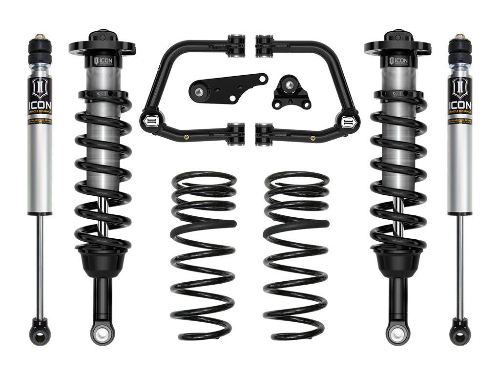ICON 2024-2026 Toyota Tacoma 1.25-3" Lift, Stage 2 Suspension System, Tubular, Overland Rear Springs