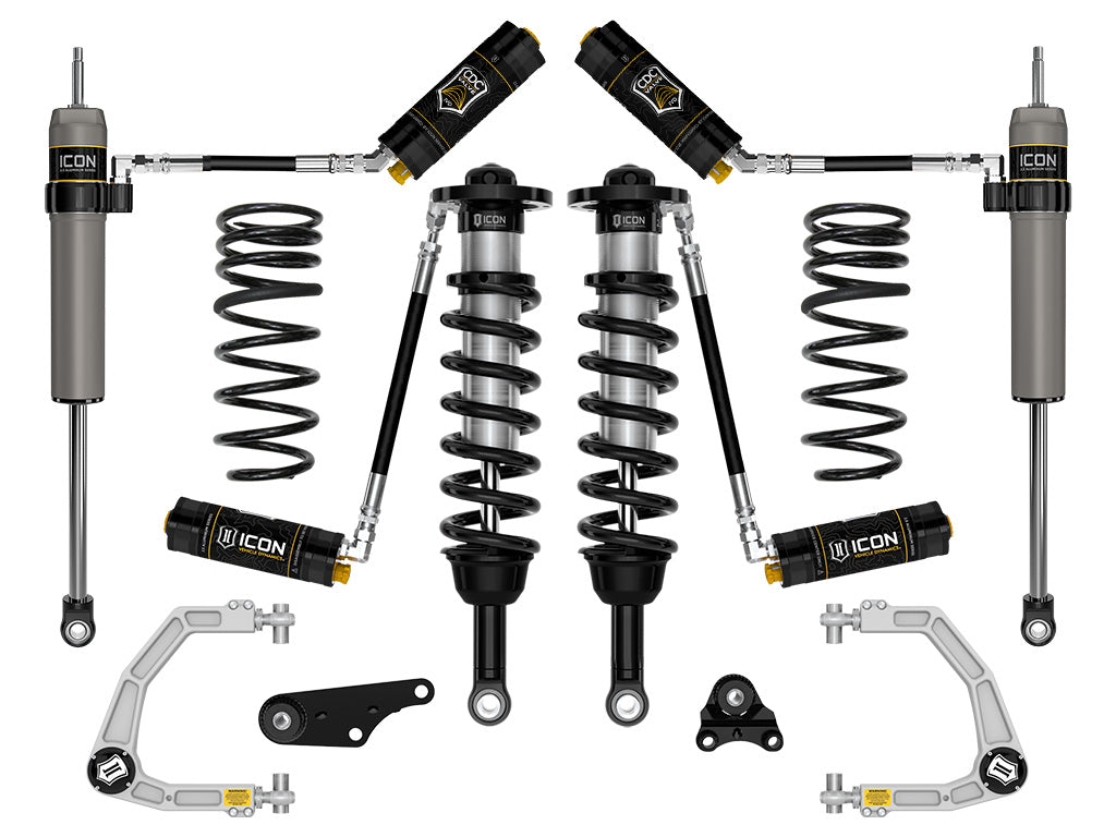 ICON 2024-2025 Toyota Tacoma 1.25-3" Lift, Stage 5 Suspension System, Billet, Overland Rear Springs