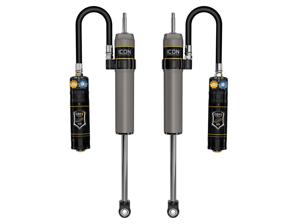 ICON 2024-2025 Toyota Land Cruiser 250 Series/2024-2026 Lexus GX550, 0-3” Lift, Rear, V.S. 2.5 Aluminum Series Shock Absorbers, Remote Reservoir w/ CDXS, Pair