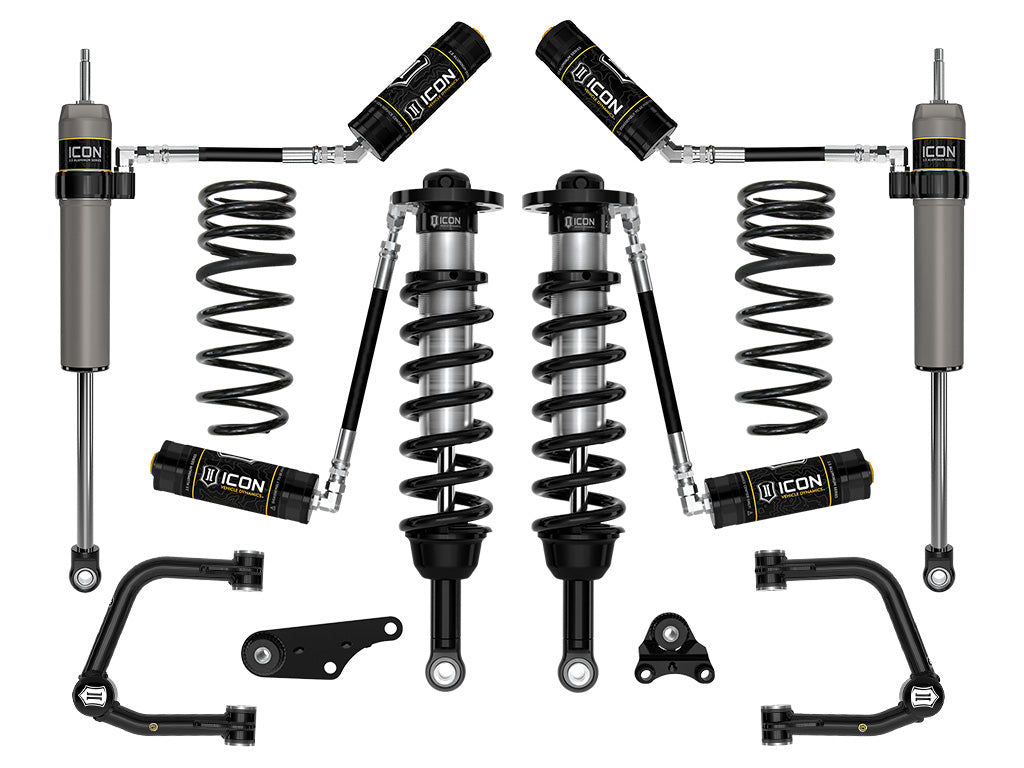 ICON 2024-2026 Toyota Tacoma 1.25-3" Lift, Stage 4 Suspension System, Tubular, Overland Rear Springs