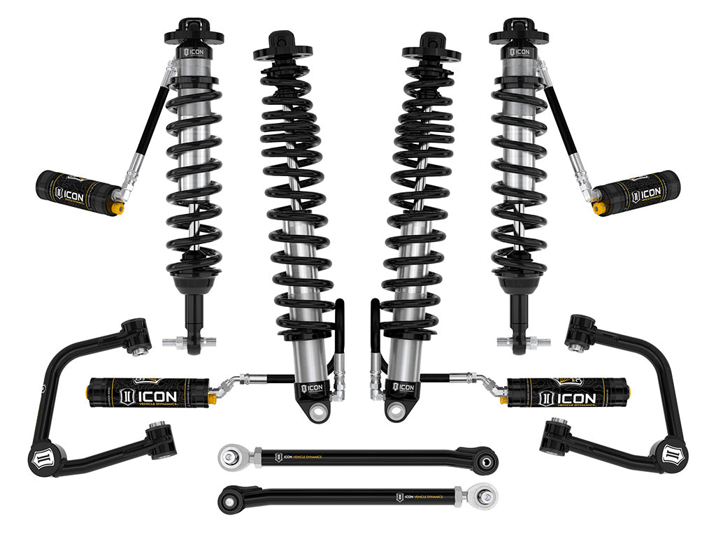 ICON 2021-2026 Ford Bronco, Non-Sasquatch, 3-4" Lift, Stage 6 Suspension System, CDCV, Tubular, Heavy Rate Rear Springs