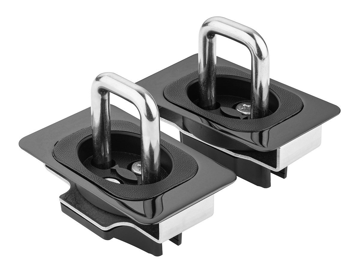 Gunmetal Flush Fit Retractable Tie-Down Anchors