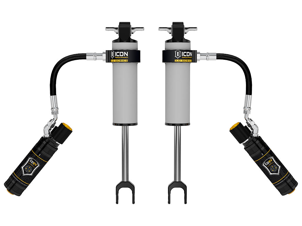 ICON 2020-2026 Chevrolet Silverado/GMC Sierra 2500/3500 HD, 0-3.5” Lift, Front, V.S. 3.0 Shock Absorbers, Remote Reservoir w/ CDEV, Pair
