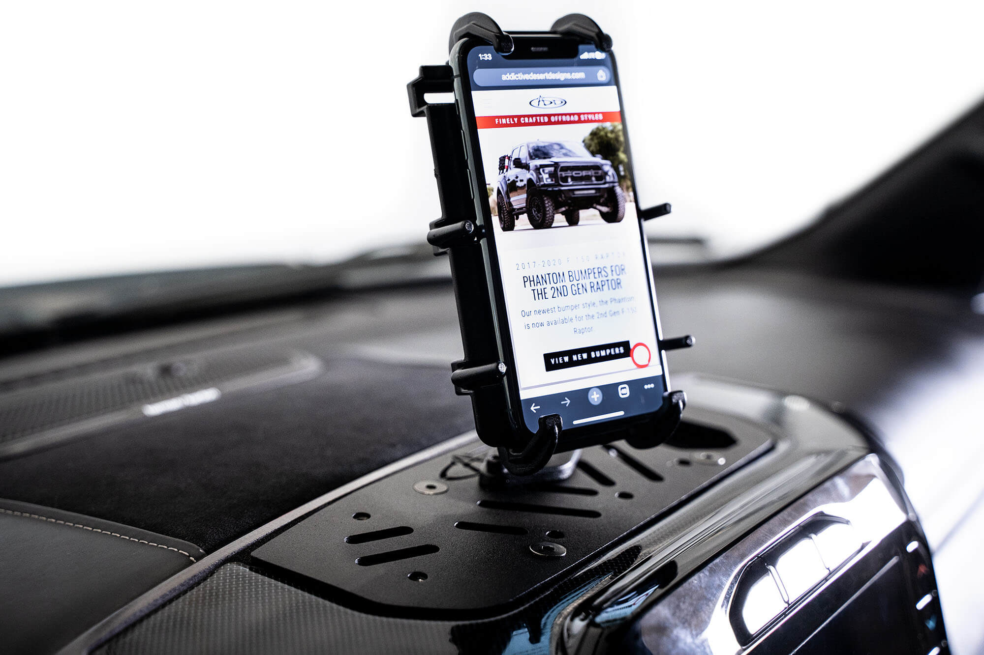 2019-2025 Ram 1500 & TRX & 2025-2026 RHO Digital Device Dash Mount