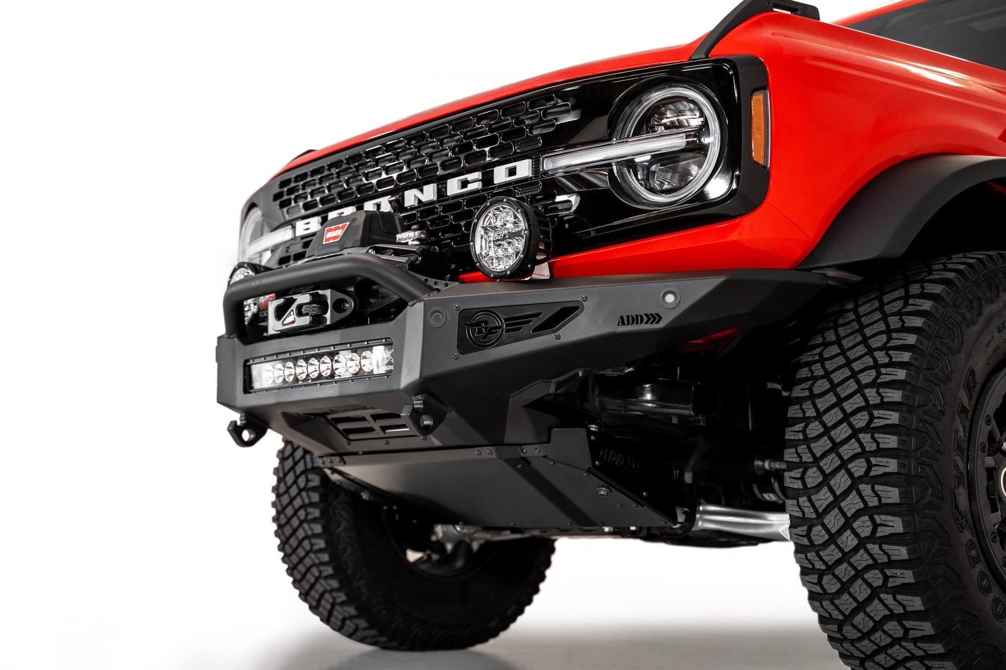 2021-2026 Ford Bronco Rock Fighter Winch Front Bumper