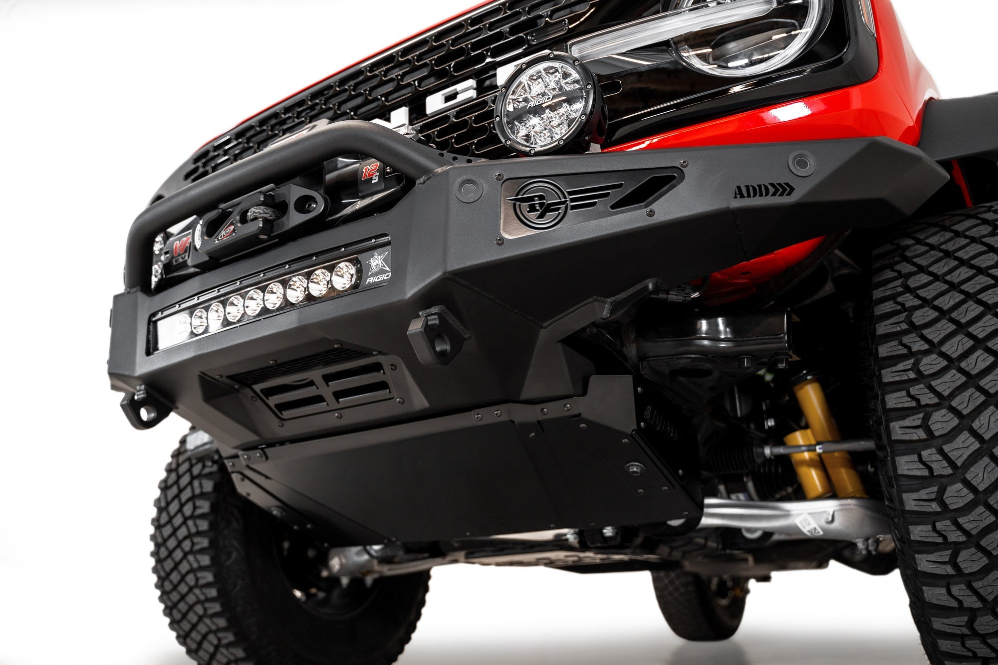 2021-2026 Ford Bronco Rock Fighter Winch Front Bumper