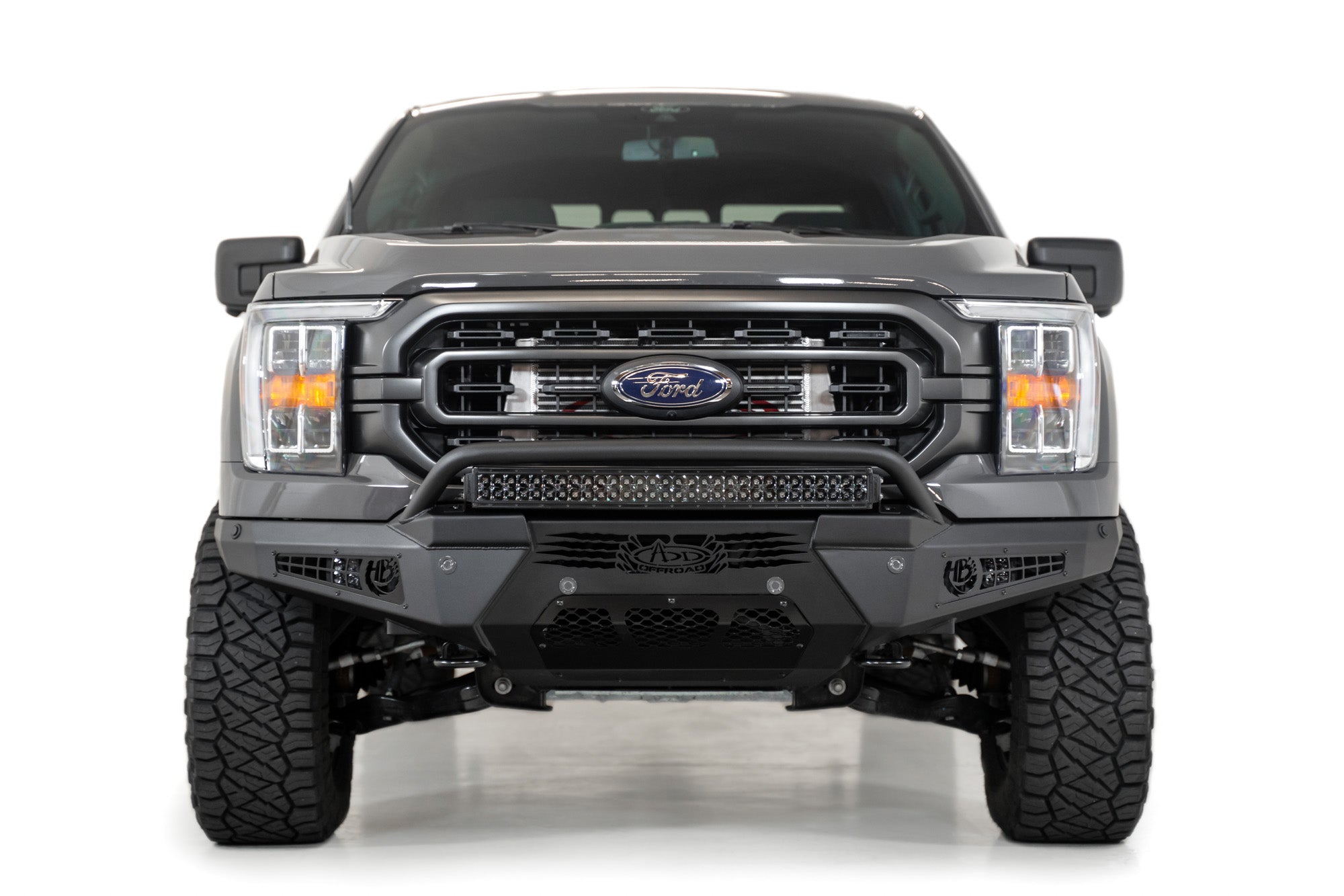 2021-2023 Ford F-150 HoneyBadger Front Bumper w/ Top Hoop
