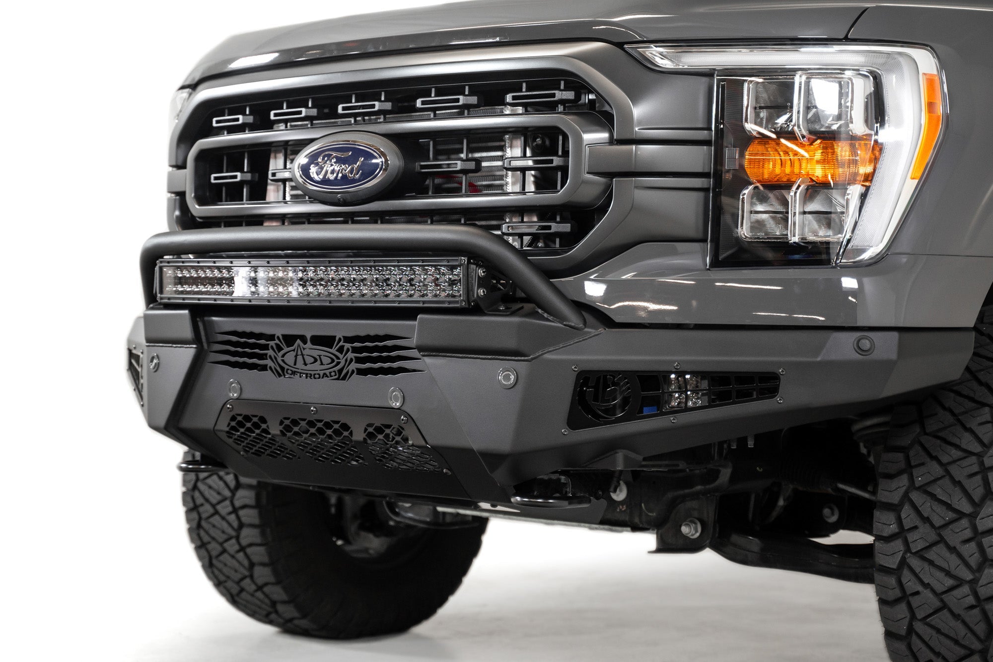 2021-2023 Ford F-150 HoneyBadger Front Bumper w/ Top Hoop