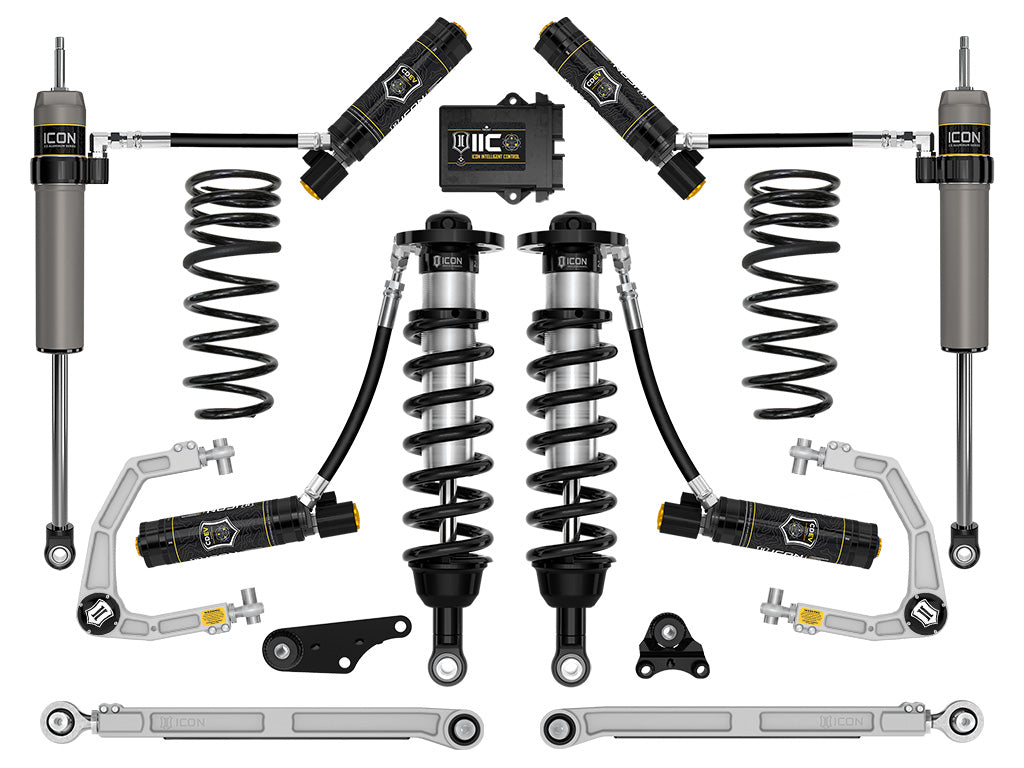 ICON 2024-2025 Toyota Tacoma 1.25-3" Lift, Stage 10 Suspension System, Billet, Overland Rear Springs