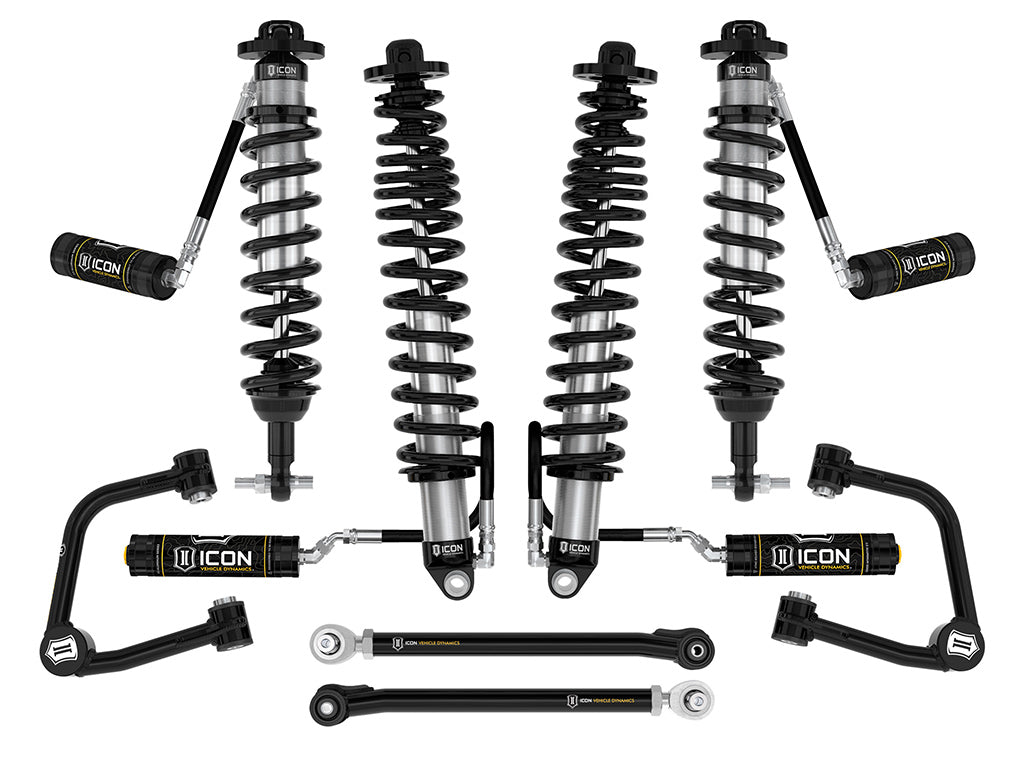 ICON 2021-2026 Ford Bronco, Non-Sasquatch, 3-4" Lift, Stage 5 Suspension System, Tubular, Heavy Rate Rear Springs