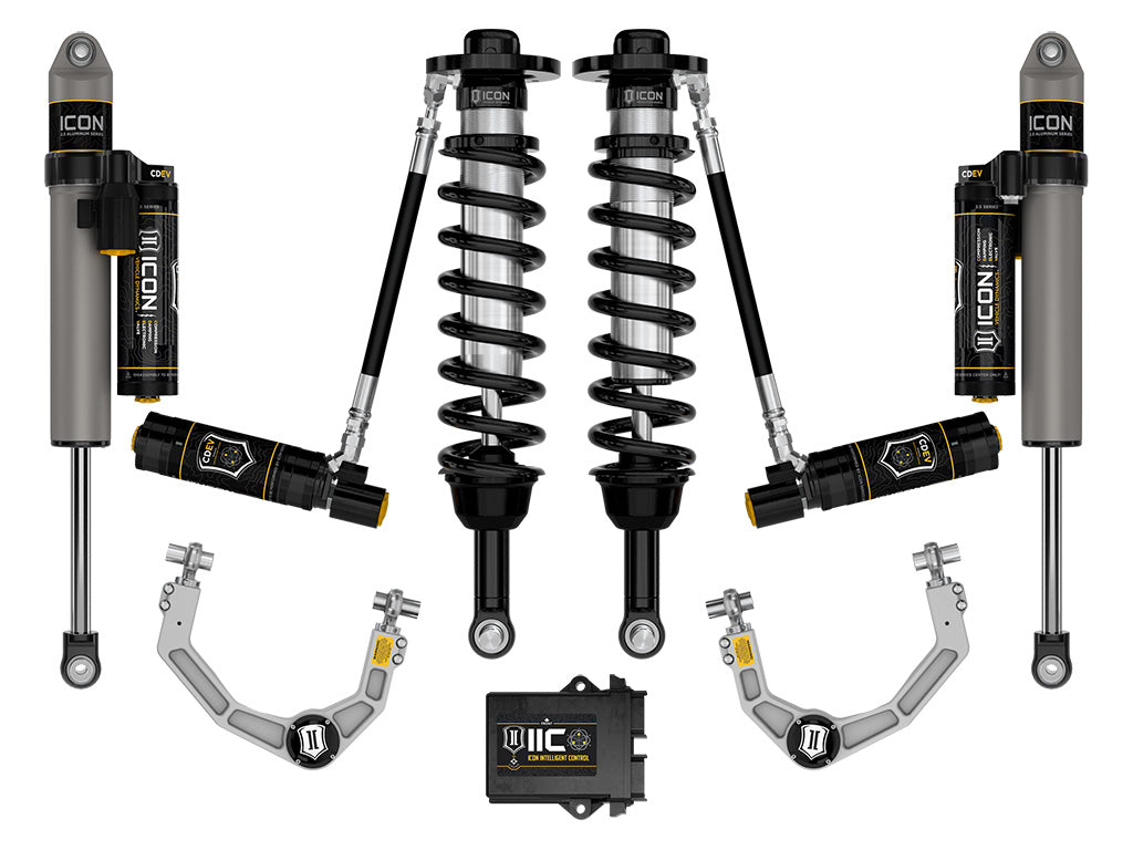 ICON 2021-2025 Ford F-150 4WD, 2.75-3.5" Lift, Stage 5 Suspension System, Billet