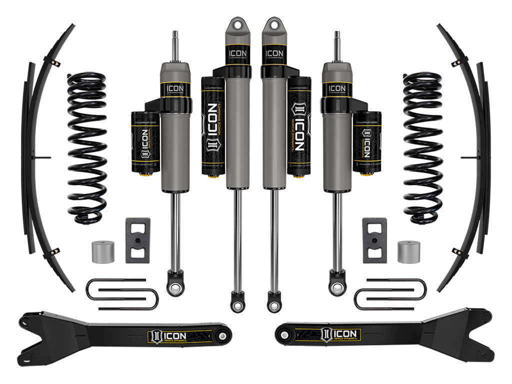 ICON 2023-2025 Ford F-250/F-350 Super Duty 4WD, Diesel, 2.5" Lift, Stage 2 Suspension System w/ Radius Arms and Expansion Packs