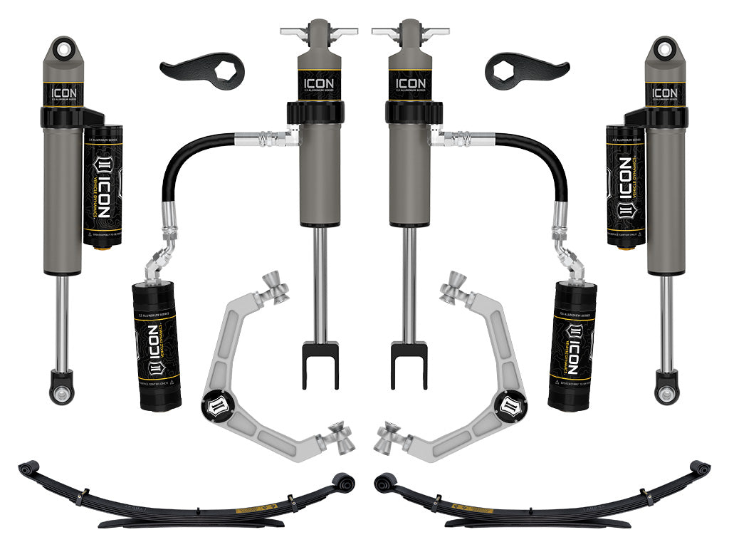 ICON 2020-2026 Chevrolet Silverado/GMC Sierra 2500/3500 HD, 2-3.5" Lift, Stage 3 Suspension System, Billet, w/ Leaf Packs