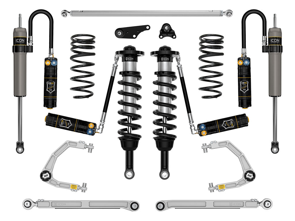ICON 2024-2025 Toyota Land Cruiser 250 Series, 1.25-3" Lift, Stage 8 Suspension System, CDXS, Billet