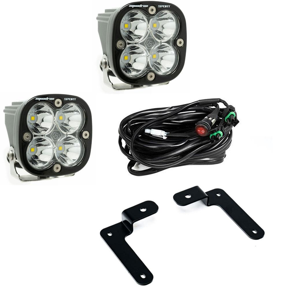 Jeep JL/JT Squadron Sport A-Pillar Light Kit - Jeep 2020-2026 Gladiator; 2018-2026 Wrangler JL