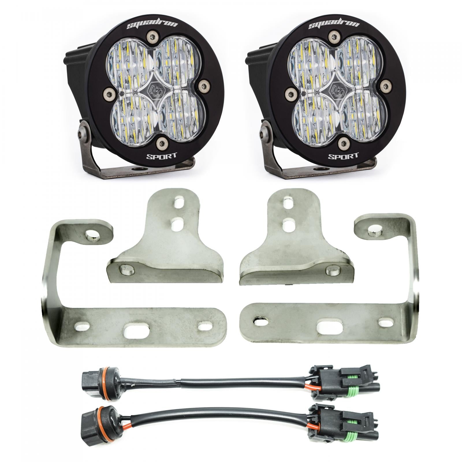 Jeep JL/JT Squadron-R Sport Fog Pocket Light Kit - Jeep 2020-2026 Gladiator; 2018-2026 Wrangler JL
