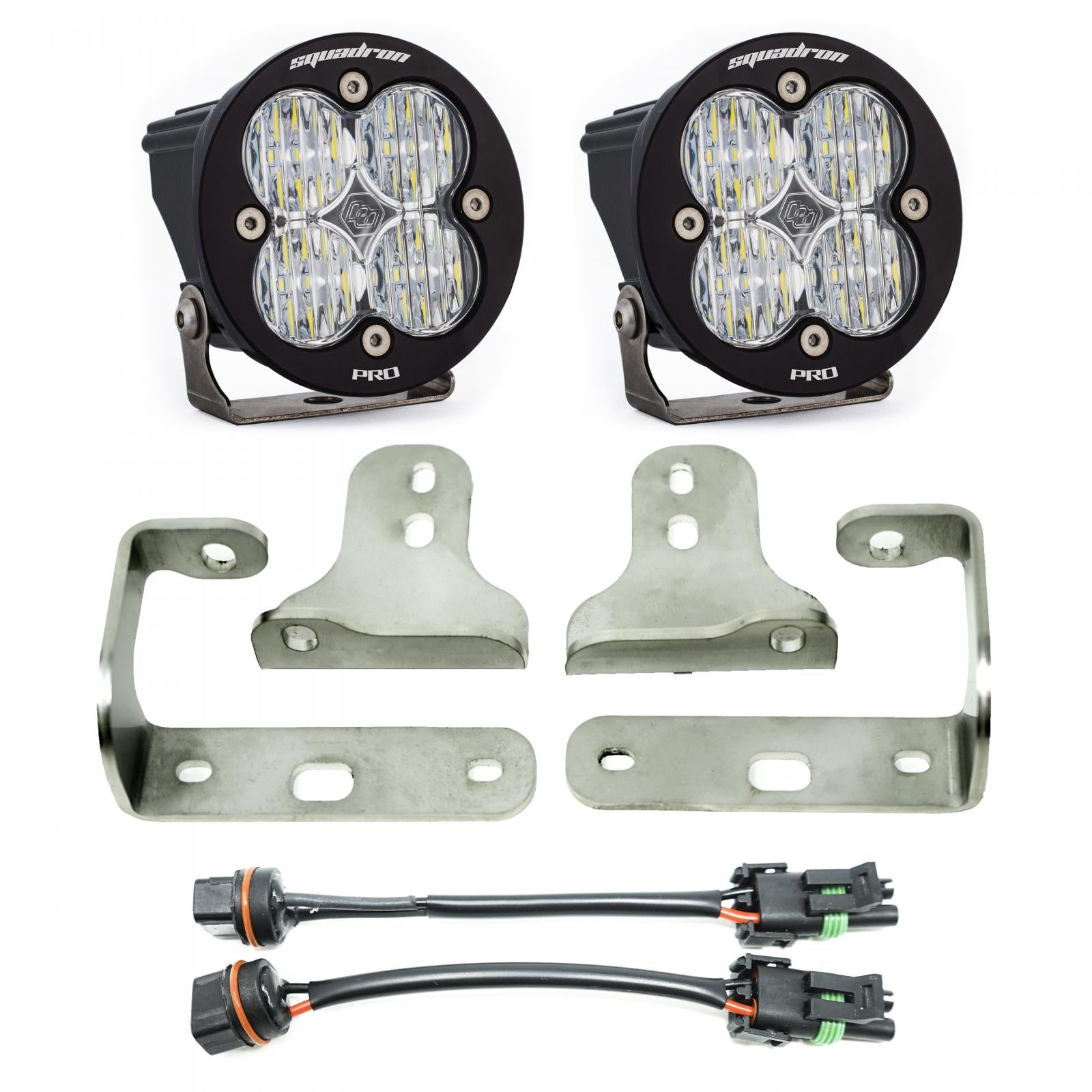 Jeep JL/JT Squadron-R Pro Fog Pocket Light Kit - Jeep 2020-2026 Gladiator; 2018-2026 Wrangler JL